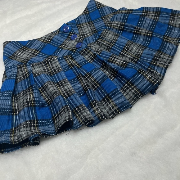 Blue Plaid Women's Skirt - Picture 1 of 3